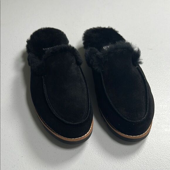 Eileen Fisher Frost Suede Mule Slipper - Picture 2 of 8